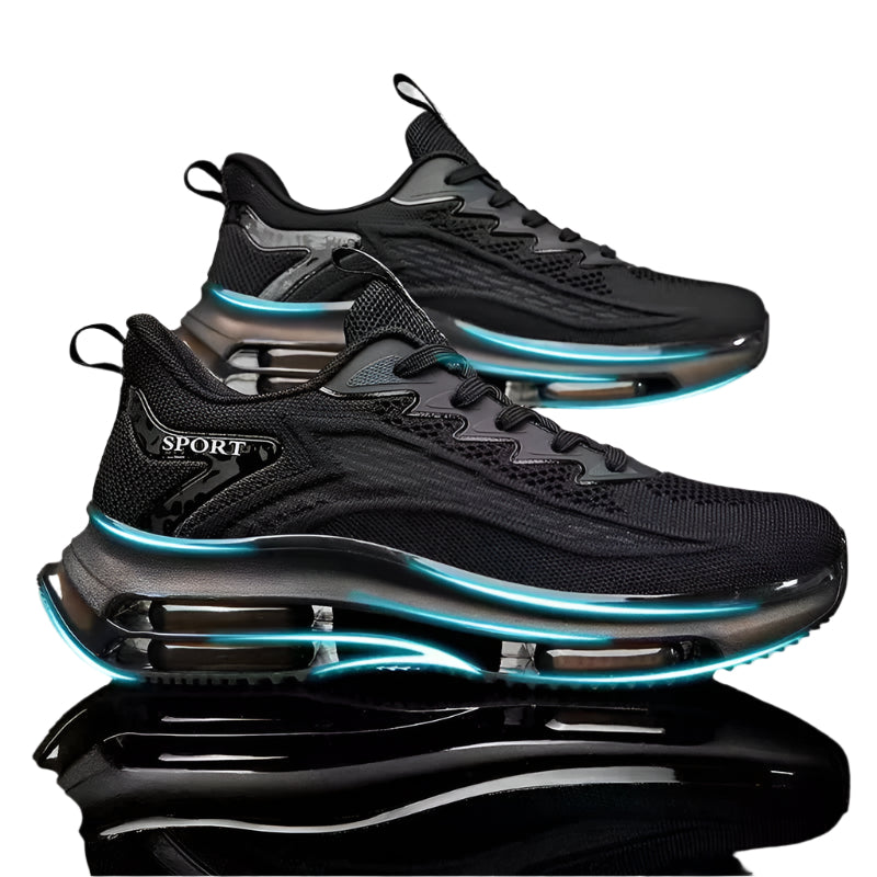 Casual Mesh Breathable Sports Flying Woven Blade Air Cushion Outdoor Running Men's Shoes