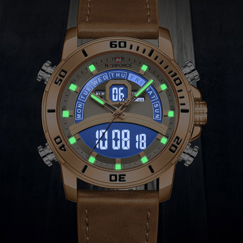 Naviforce men's belt quartz watch