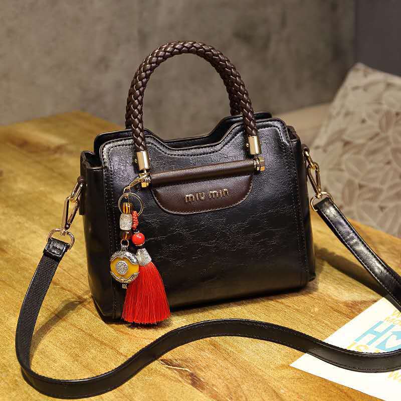 Pure Leather Women'S New Fashion Versatile Kelly Bag Soft Leather One Shoulder Straddle Portable Bag