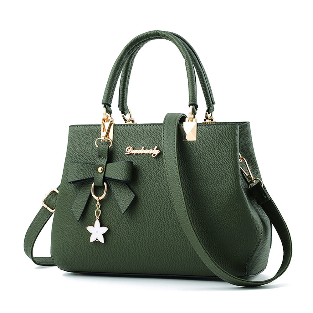 Women's New Style Litchi Pattern One-Shoulder Diagonal Handbag