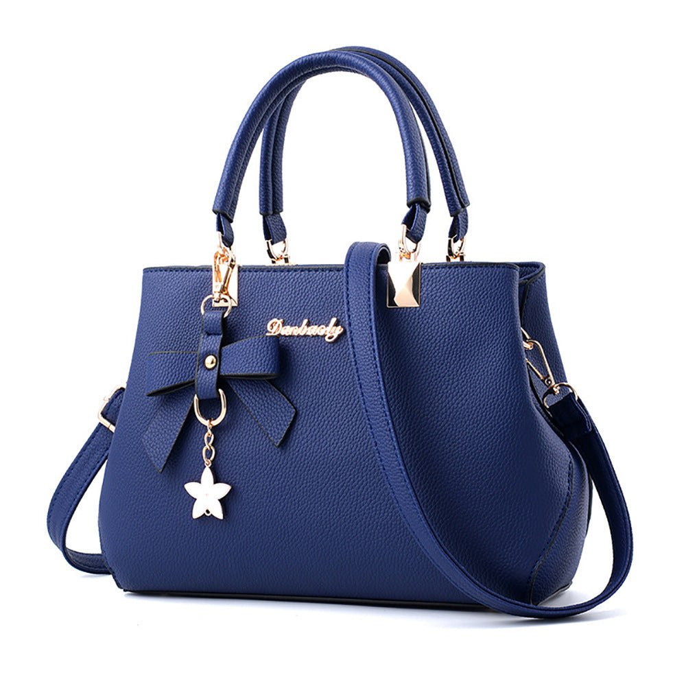 Women's New Style Litchi Pattern One-Shoulder Diagonal Handbag