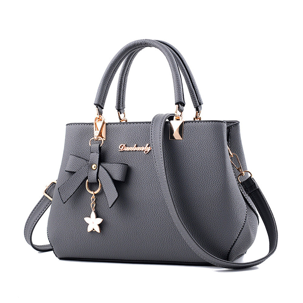 Women's New Style Litchi Pattern One-Shoulder Diagonal Handbag