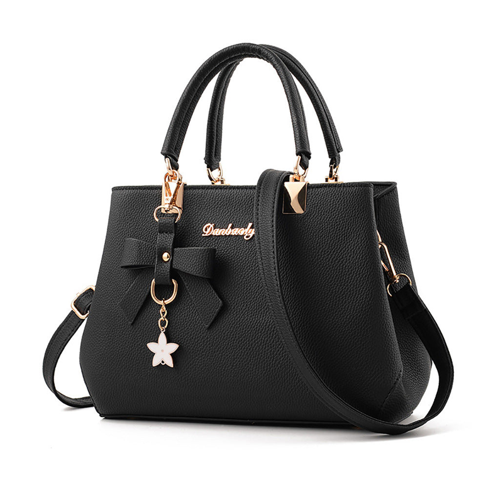 Women's New Style Litchi Pattern One-Shoulder Diagonal Handbag