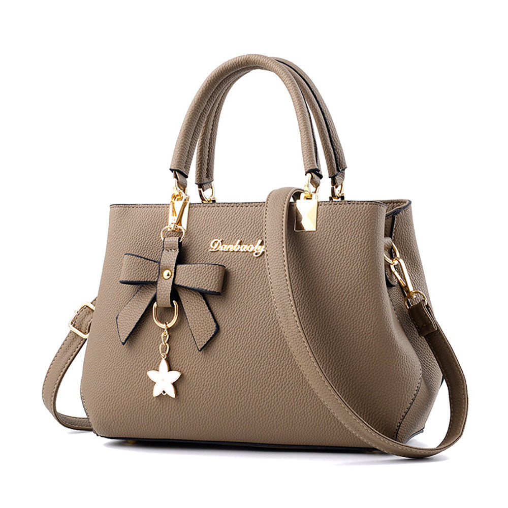 Women's New Style Litchi Pattern One-Shoulder Diagonal Handbag