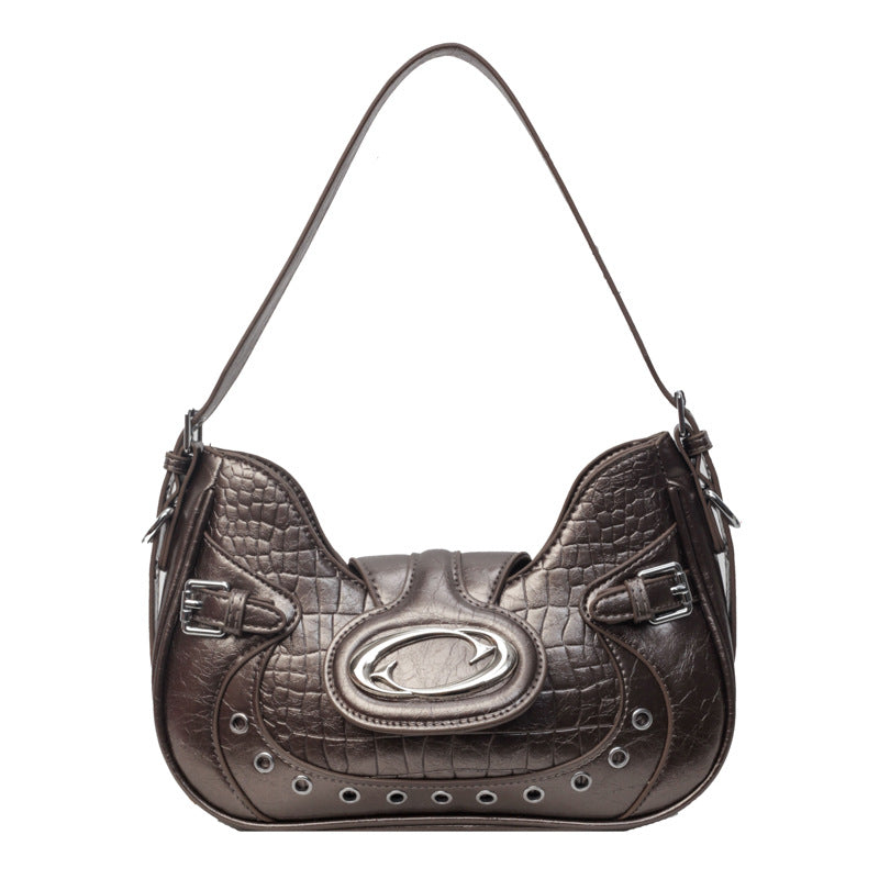 Women's Retro Saddle Premium Texture shoulder Bag