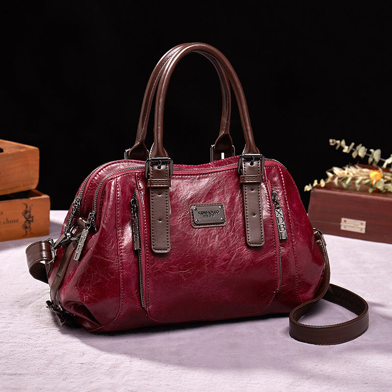 Women's Vintage Meniscus shoulder Bag