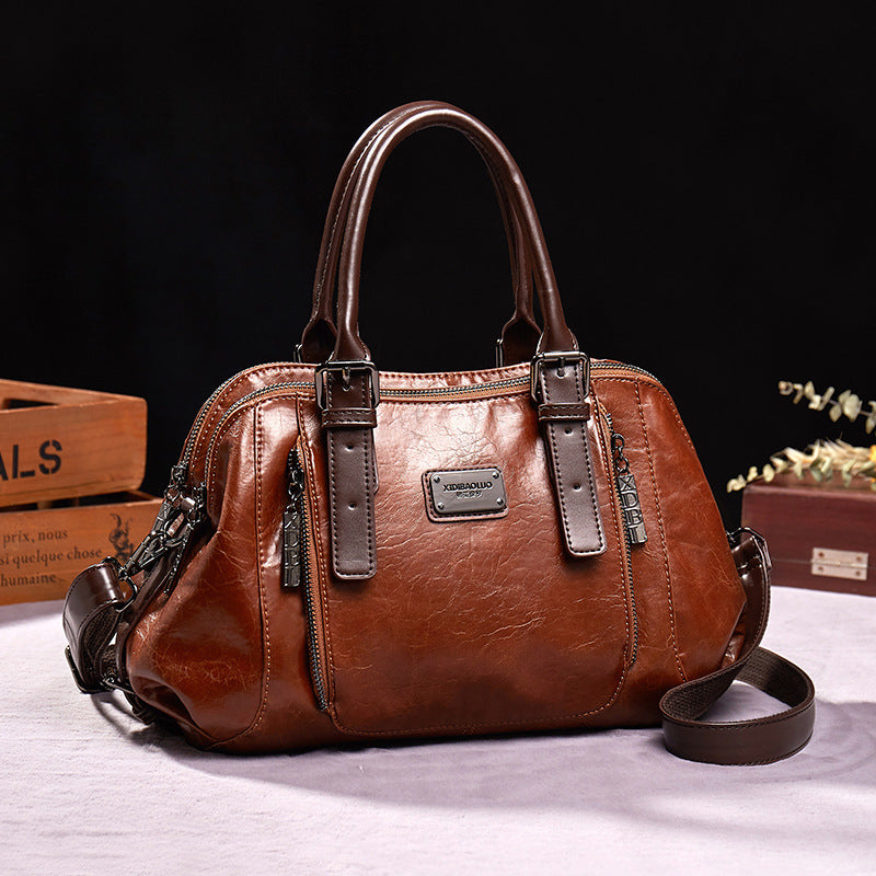 Women's Vintage Meniscus shoulder Bag