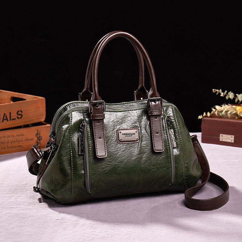Women's Vintage Meniscus shoulder Bag