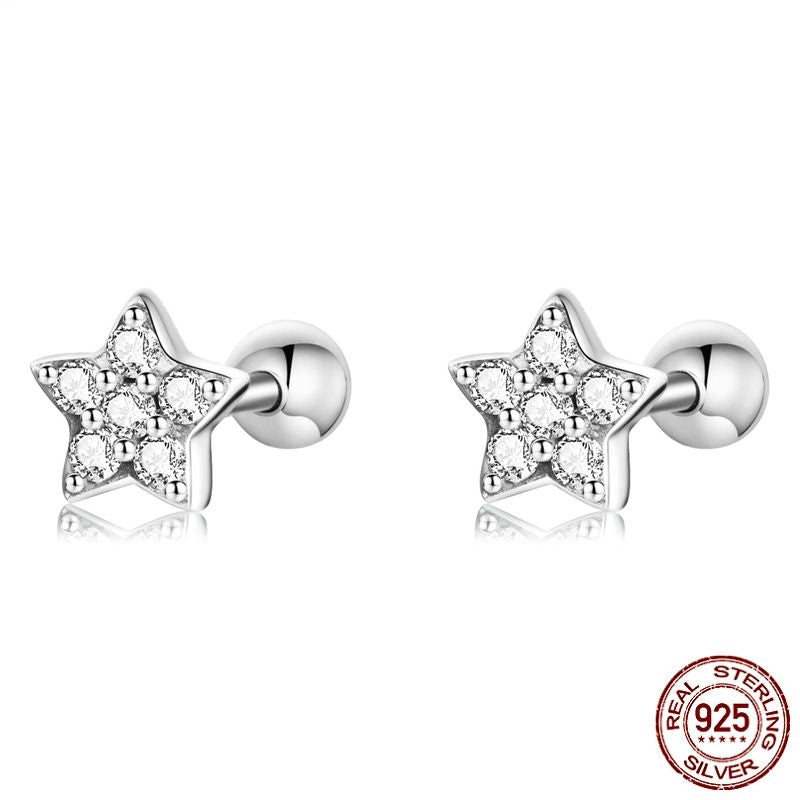Five-Pointed Star Stud Women's Earrings