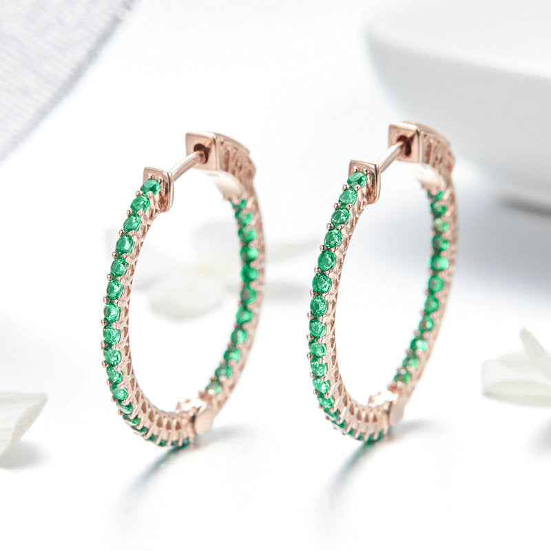 Simple Women's S925 silver Ear Ring