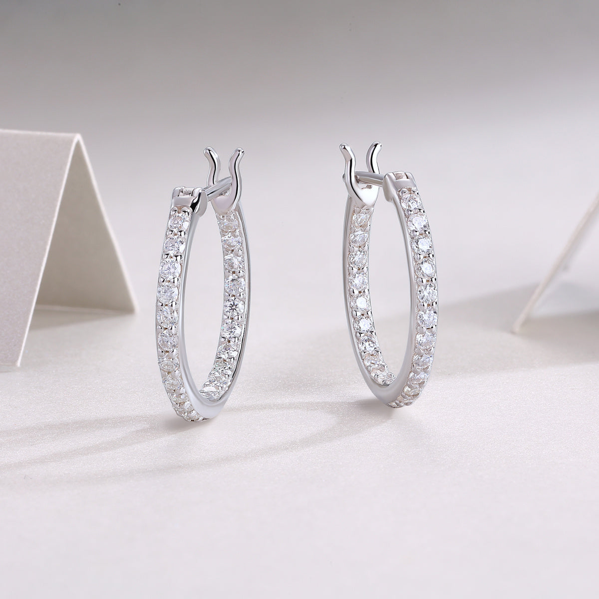 Streamer Diamond Set With Moissanite Silver Earrings Luxury Fashion Diamond Earrings Stud Earrings