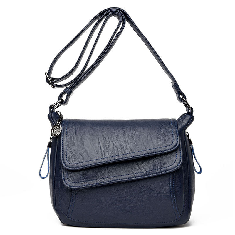 Women's Shoulder soft leather messenger classic small square bag