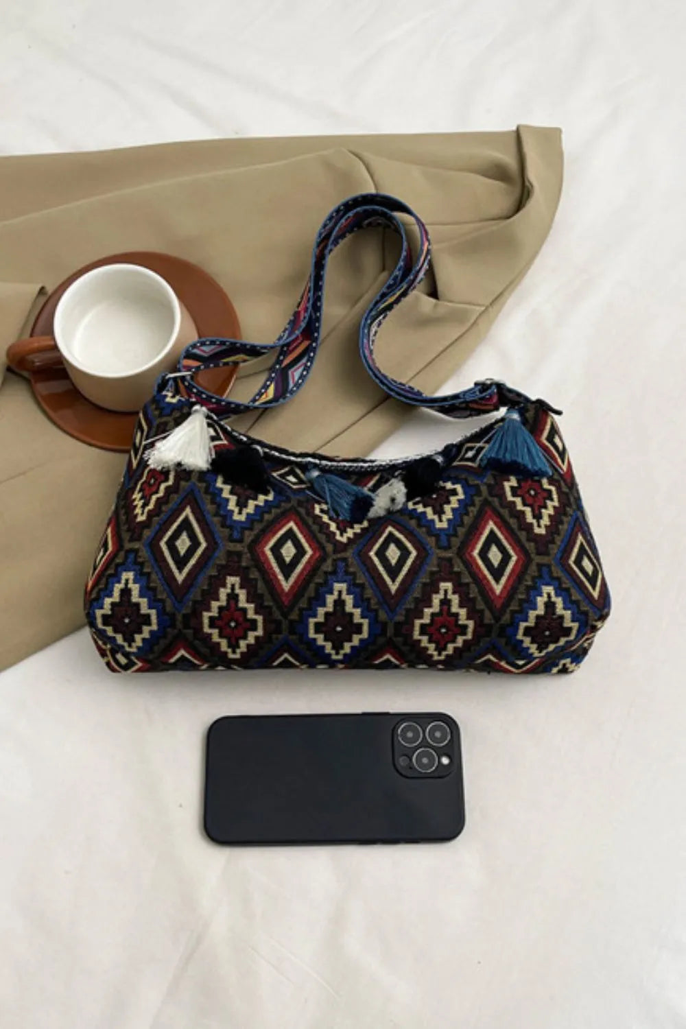 Women's Tassel Adjustable Strap Shoulder Bag