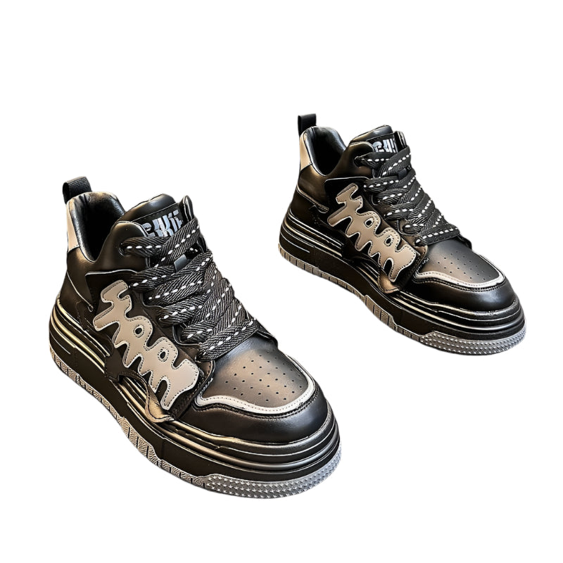 Fashionable Men's Trendy Casual White Sneakers