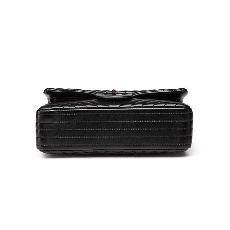 Women's shoulder crossbody V-chain ladies bag