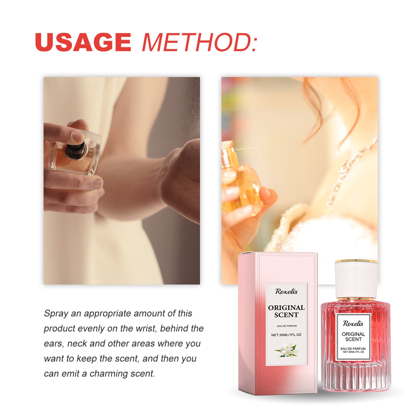 Lady Natural Long-Lasting Light Fragrance Delicate Elegance Exudes Feminine Charm
