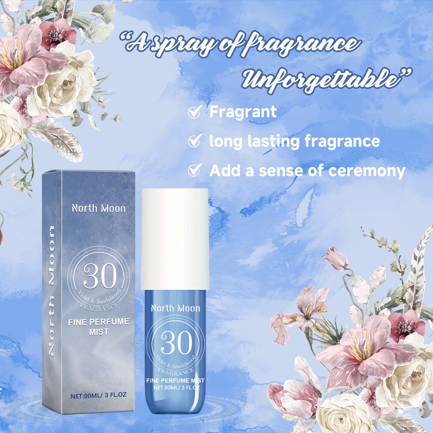 Fresh Light Fragrance Behind Ears And Wrist Lasting Charm Perfume