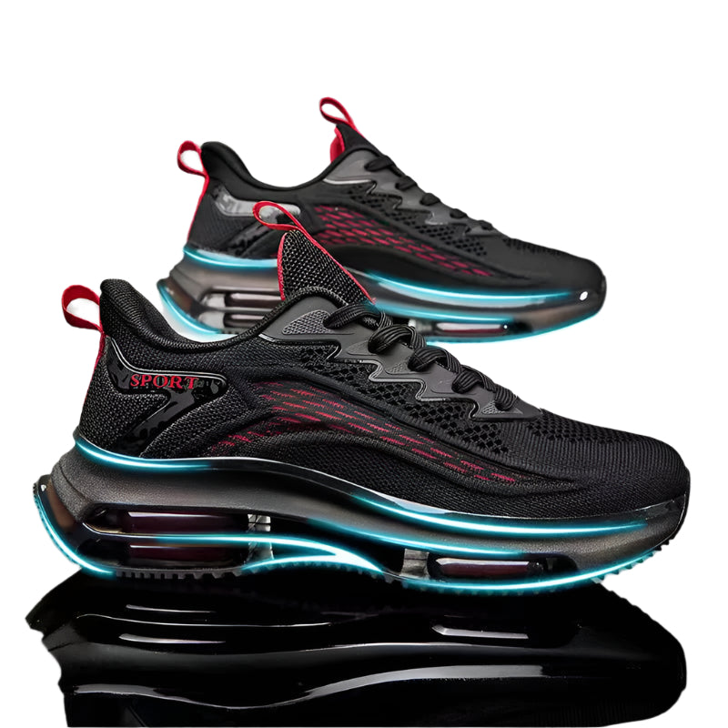 Casual Mesh Breathable Sports Flying Woven Blade Air Cushion Outdoor Running Men's Shoes