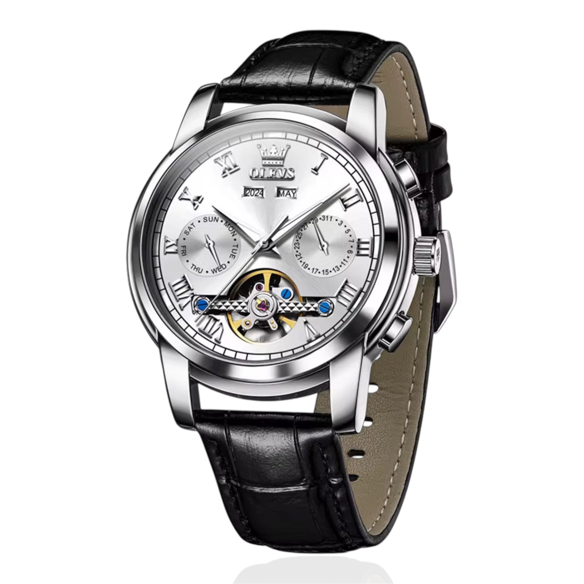 OLEVS 6607 Man watch Waterproof Luminous Multifunctional Automatic Mechanical Watch - Acquisti Online