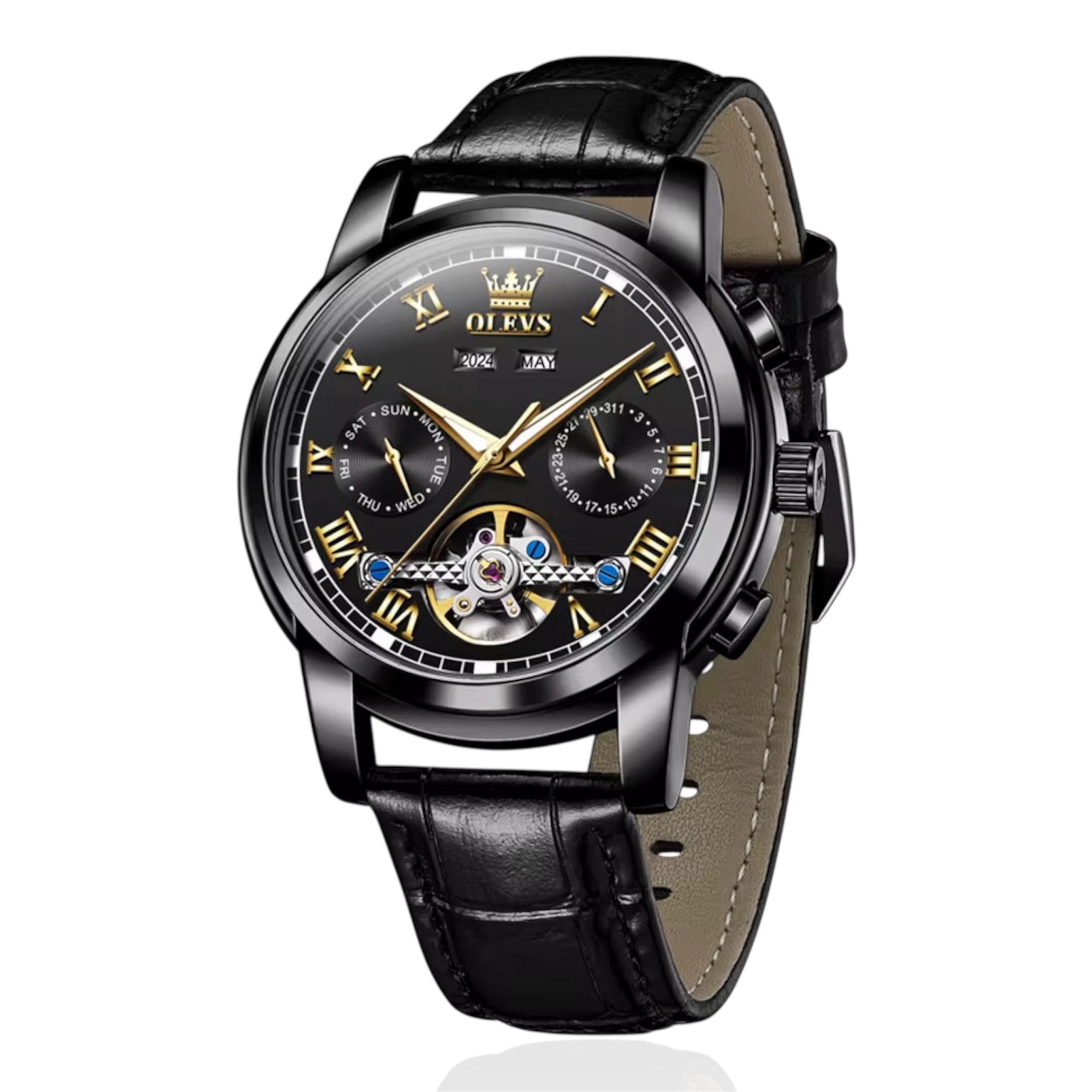 OLEVS 6607 Man watch Waterproof Luminous Multifunctional Automatic Mechanical Watch - Acquisti Online