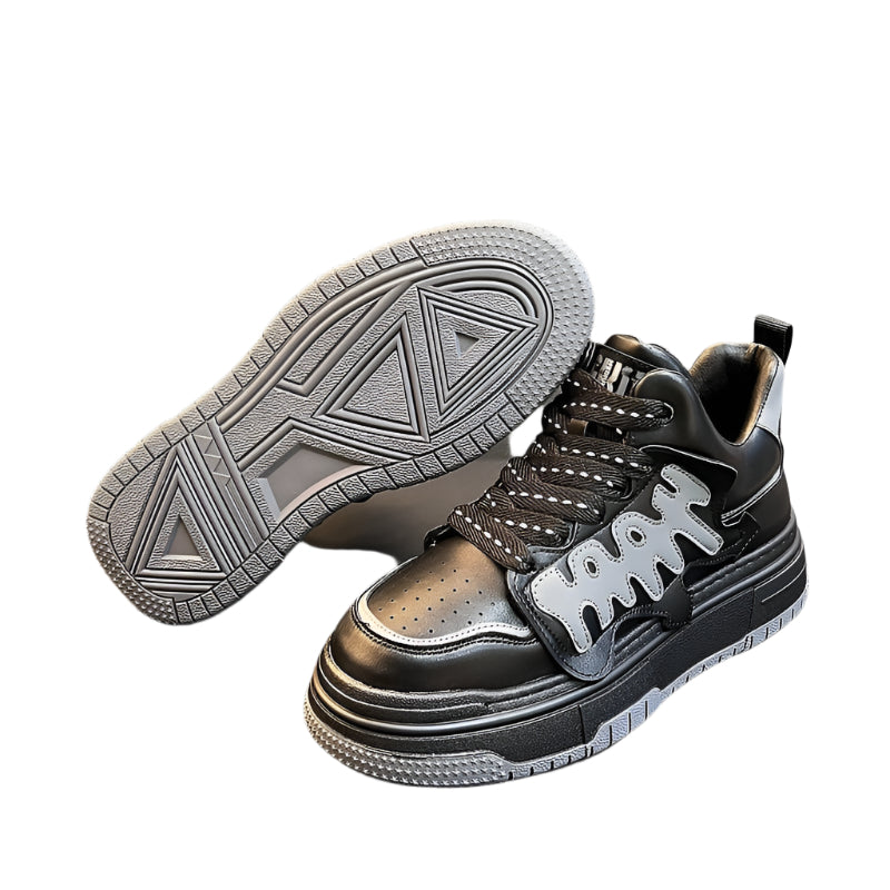 Fashionable Men's Trendy Casual White Sneakers