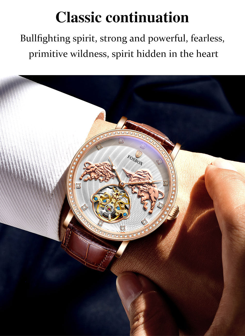 Mechanical Watch Diamond Set Commemorative Waterproof