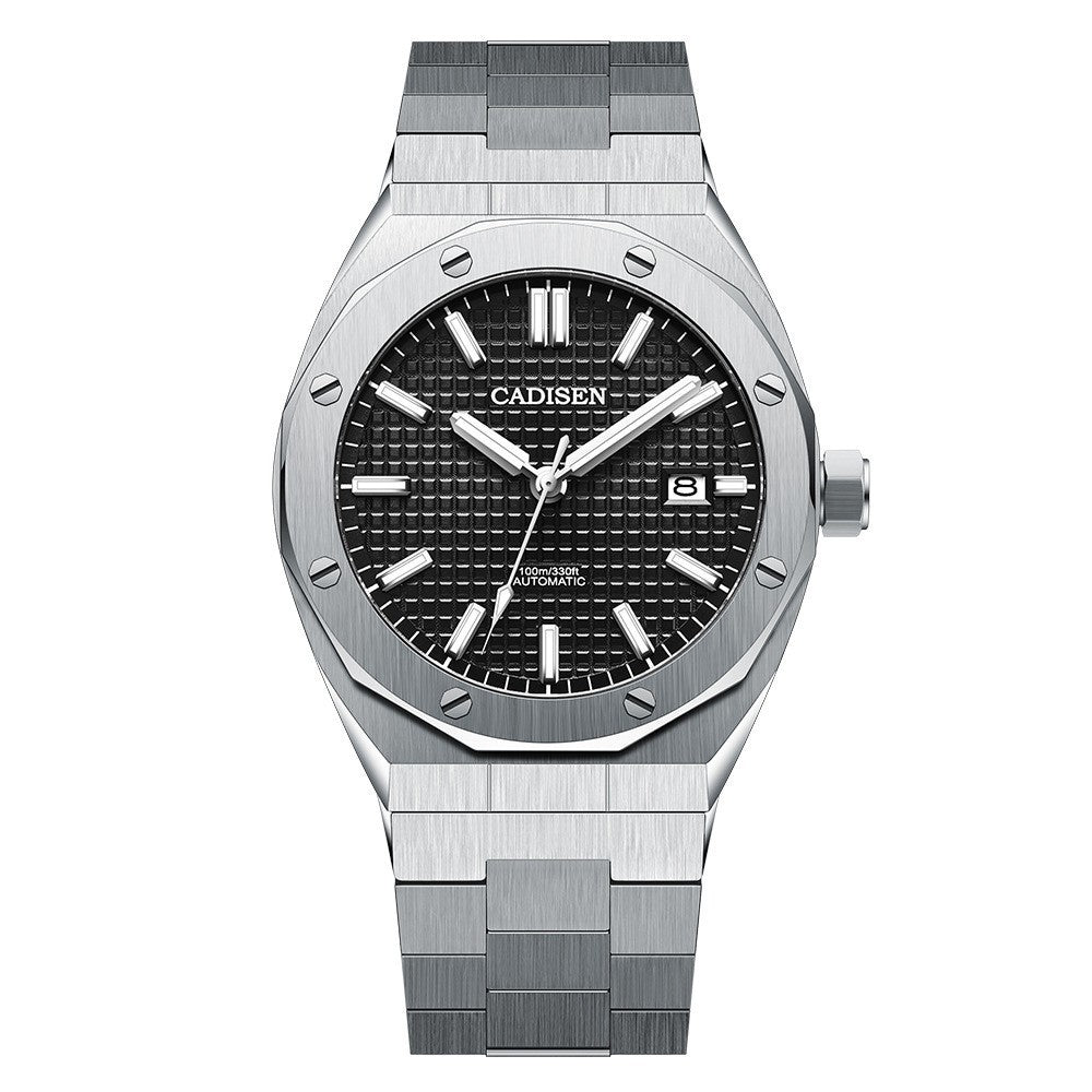 CADISEN Men's Watch Mechanical Automatic 100M Waterproof Luxury Wrist Watch Casual Business Wrist Watch