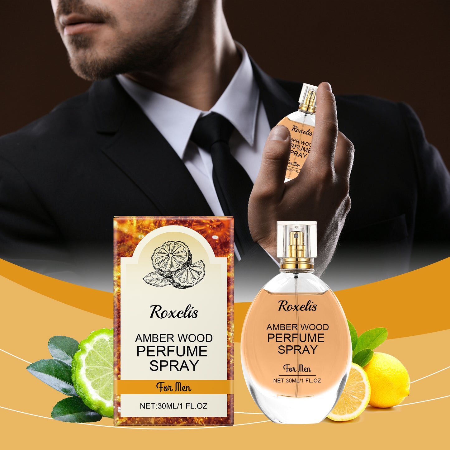 Natural Light Long-Lasting Portable Perfume for men's