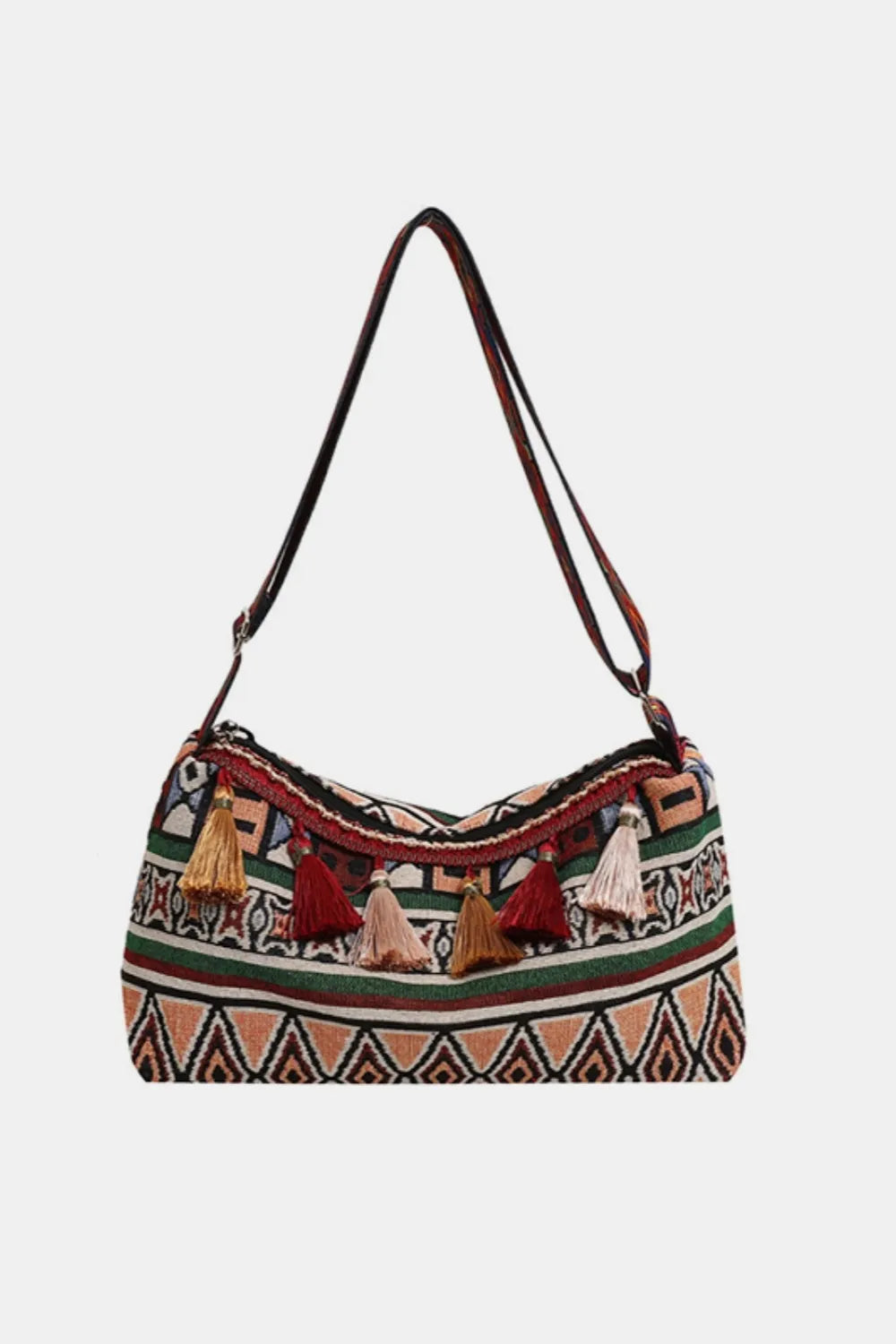 Women's Tassel Adjustable Strap Shoulder Bag
