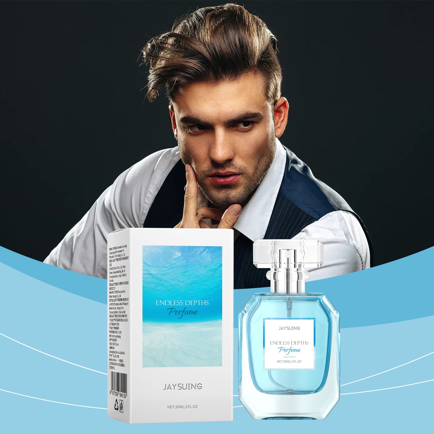 Endless Depths Perfume, Fresh Charm Light Elegant Charm Fragrance Lasting Perfume For Men's