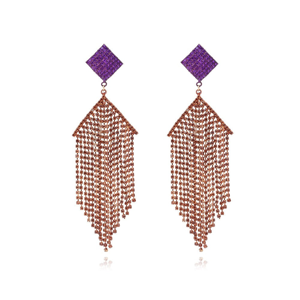 Personalized temperament diamond earrings for women