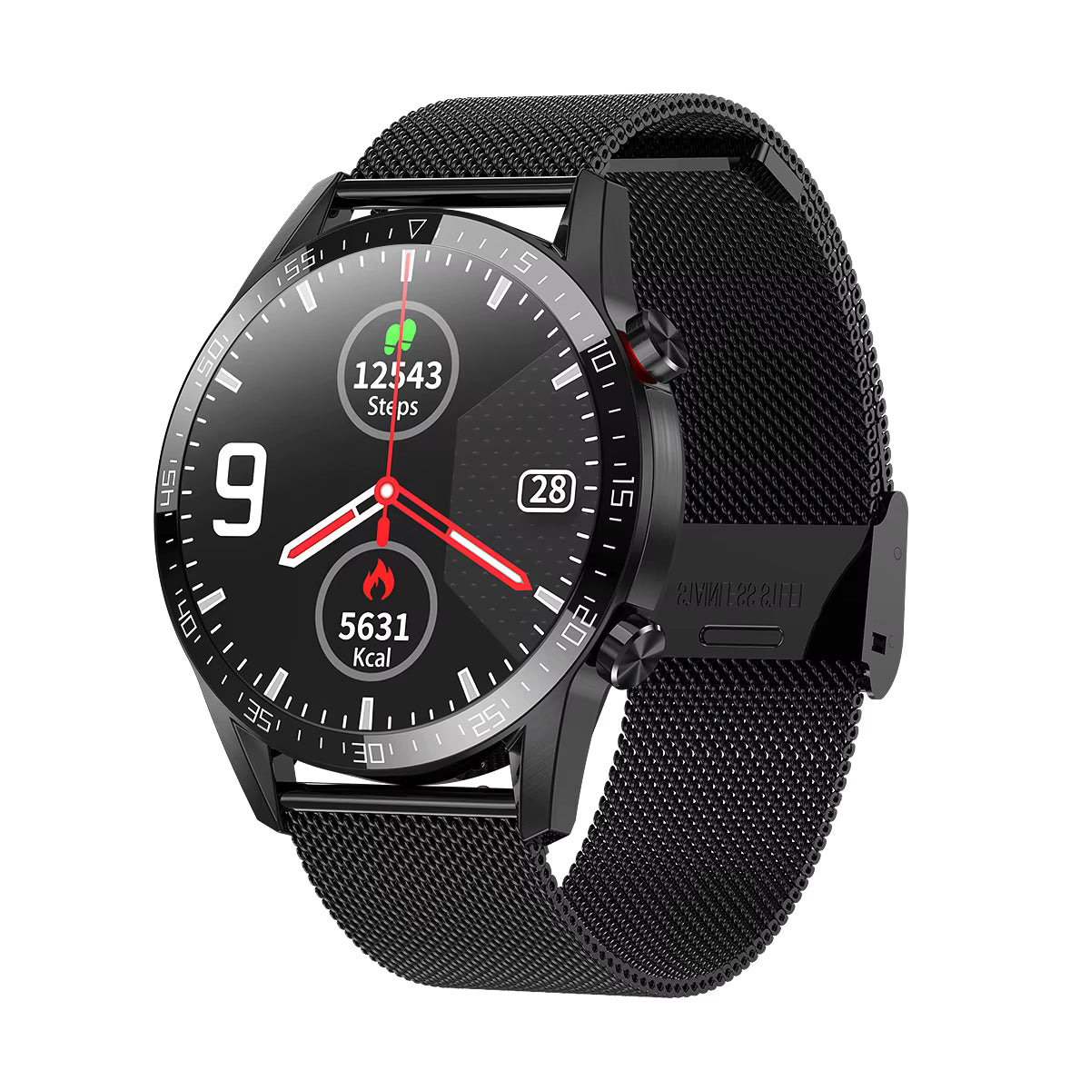 Smart Watch BT Call Fitness Track Smart Reminder Watch IP68 Waterproof ECG PPG Blood Pressure Fitness Track Smart Watch