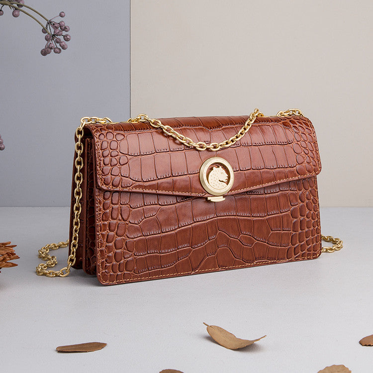Fashion High-end Trend Women's Leather Chain Bag