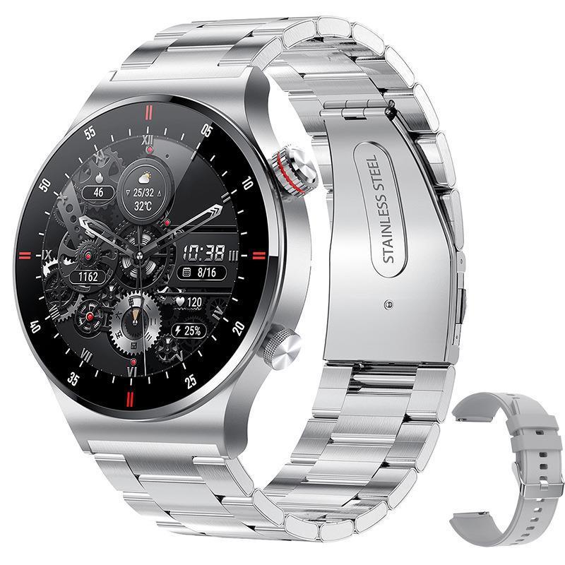 Smart Watch ECG PPG Business Stainless Steel Strap Waterproof Men's Watch