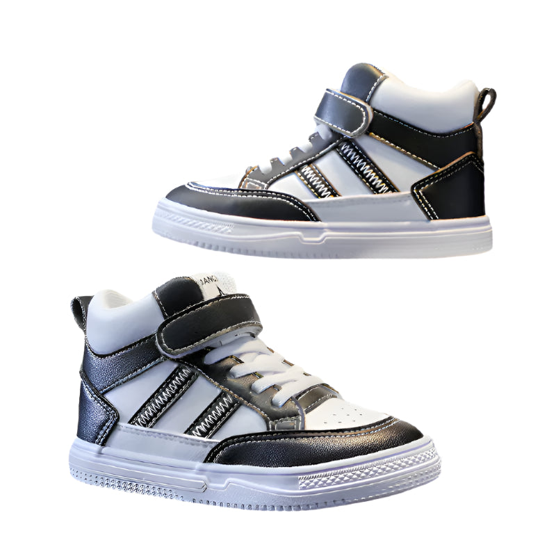 Men's Casual Board Shoes Boys Leather Sports Waterproof High-top
