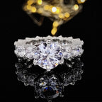 Simple Women's Diamond Copper Set Zircon Ring - Acquisti Online