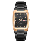 Business Fashion Heren Quartz Waterdicht Vierkant Horloge