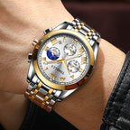 Tisselly Man Orologio Uomo Alla Moda Business Casual Impermeabile Movimento Automatico al Quarzo