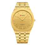 CURREN Fashion Mens Watches Ultra Thin Quartz Watch Men Casual Slim Mesh Steel Waterproof Watch Relogio Masculino