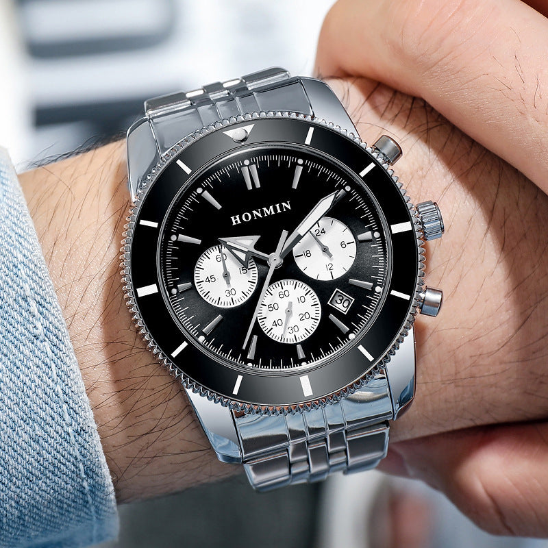 Men's Multi-function Quartz Watch Calendar
