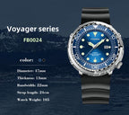 Orologio da uomo Foxbox alla moda con movimento al quarzo automatico, calendario luminoso, personalizzato, classico, a tre lancette, impermeabile