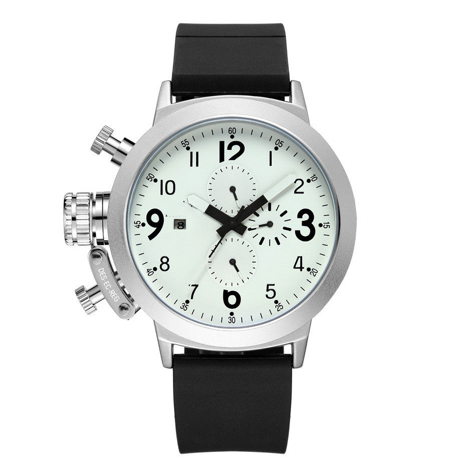 Stijlvol en veelzijdig rubberen bandhorloge