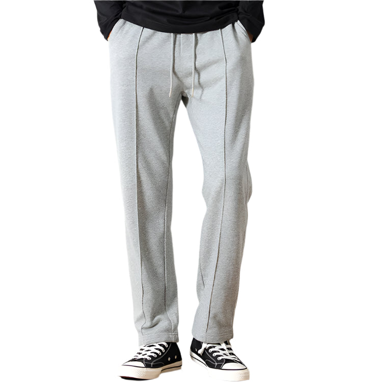 Men's Fashionable Casual Trousers Loose Drooping Cotton Terry Knitted Track Sweatpants Fashion Men Casual Trouser