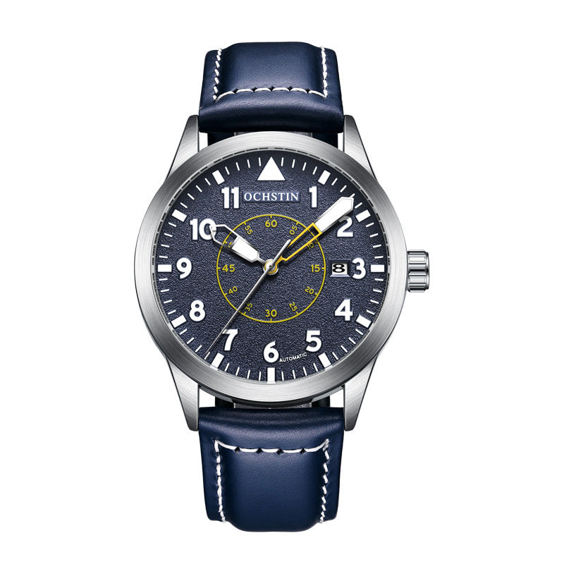 Orologio da polso meccanico automatico da uomo OCHSTIN con cinturino in pelle, moda, impermeabile