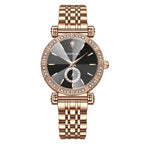 CRRJU Luxury Quartz Wrist watches for Women Stainless Steel Bracelet Rhinestones Bling Dail Elegant Ladies Quartz Watch