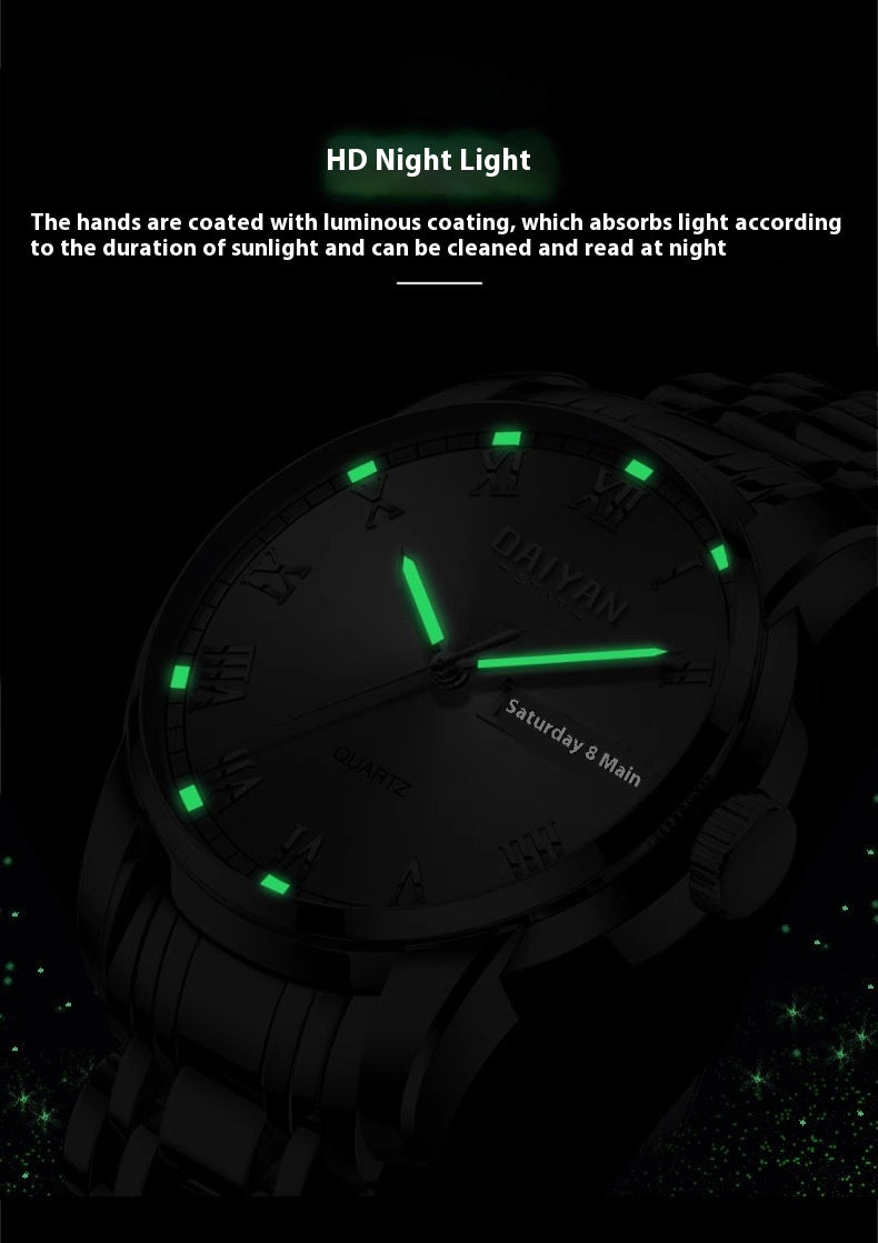 New Luxury Brand Top Fashion Business Leisure Wristwatch Sports Waterproof Watches Calendar Quartz Watch