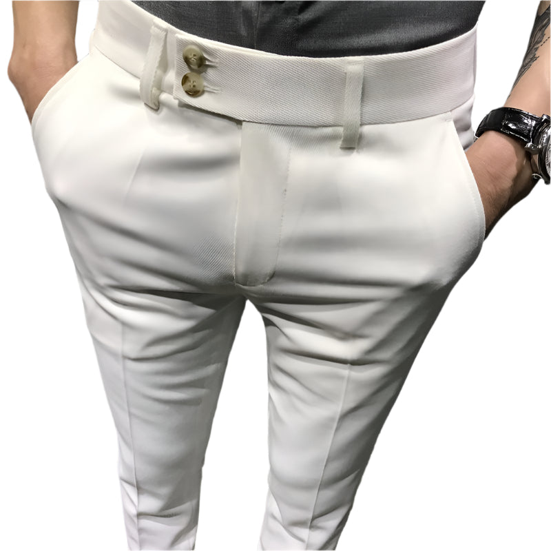 Men's Slim Fit Versatile Casual Cropped Pants
