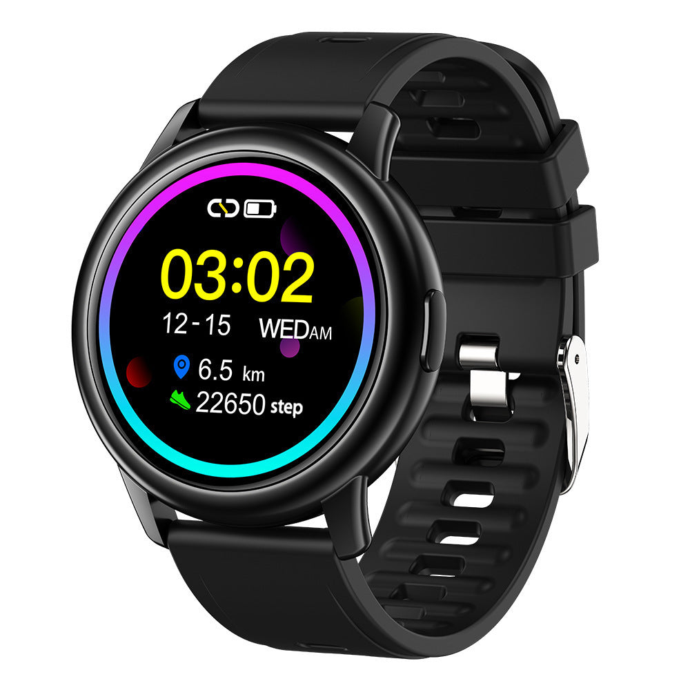 Smart Watch HD con schermo rotondo e monitoraggio della frequenza cardiaca 24 ore su 24