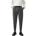 Men's Fashionable Business Casual Formal Pants Acetate Fiber Straight Drooping Fashion Men's Casual Trousers Pants - Acquisti Online