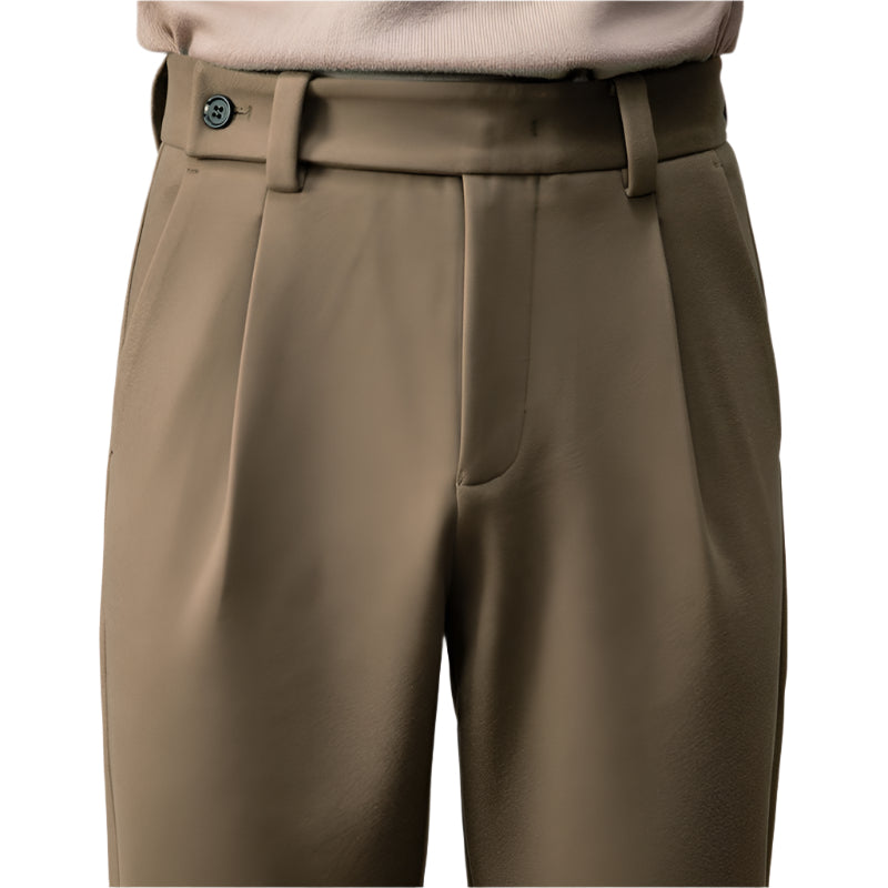 Men's Thick Wool Loose Straight Brushed Men's Casual Pant